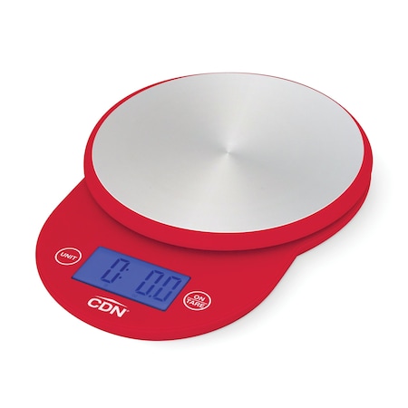 Digital Scale, 11 Lb - Red